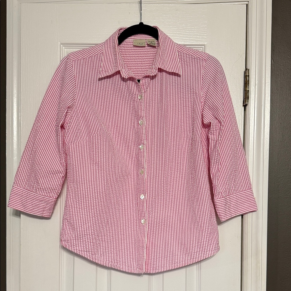 L.L. Bean 100% Cotton Button Down